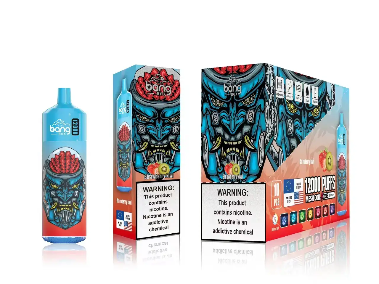 Vape Italia Fano - kiwi fragola V620116 Bang Box 12000 sbuffi