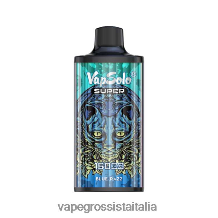 Vape Italia Senigallia - Vapsolo SUPER vaporizzatore usa e getta razz blu 8TR48B108