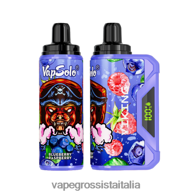 Vape Grossista Italia - Vapsolo VIKING vaporizzatore usa e getta lampone mirtillo 8TR48B132